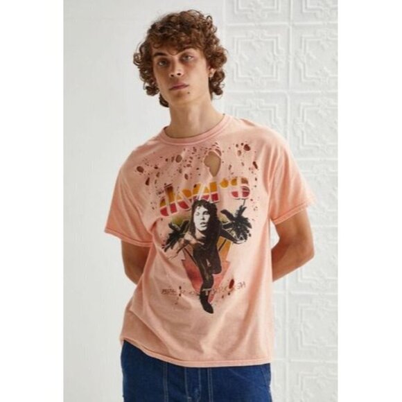 Urban Outfitters The Doors Vintage Wash Tee Distressed Size M New - Picture 1 of 6